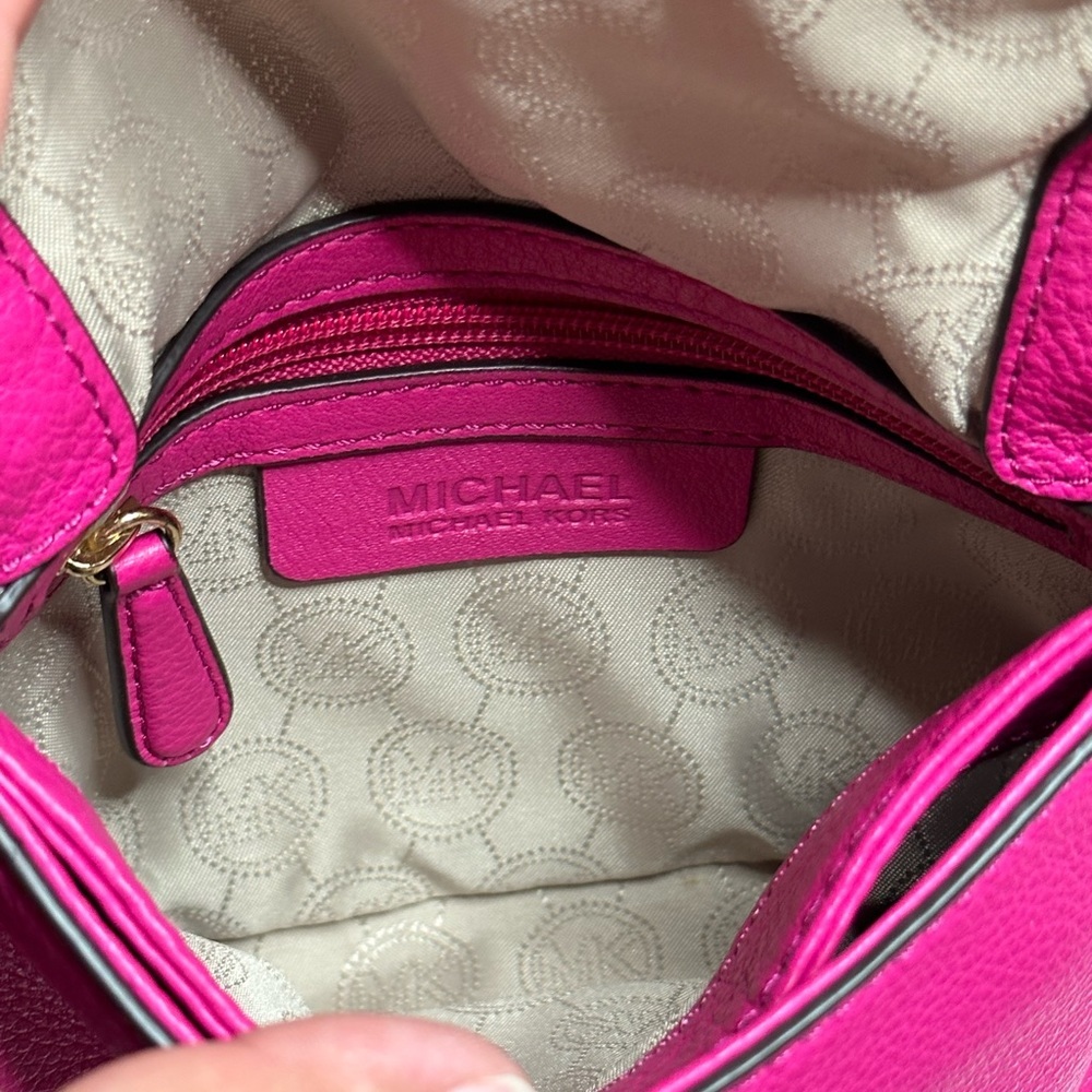 Michael Kors Pink Leather Crossbody Bag - Picture 6 of 6